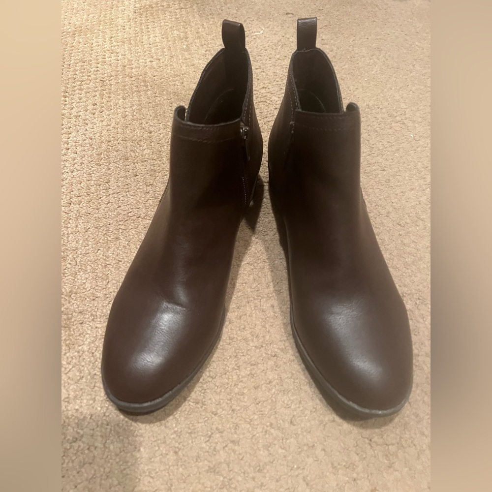 Brown booties